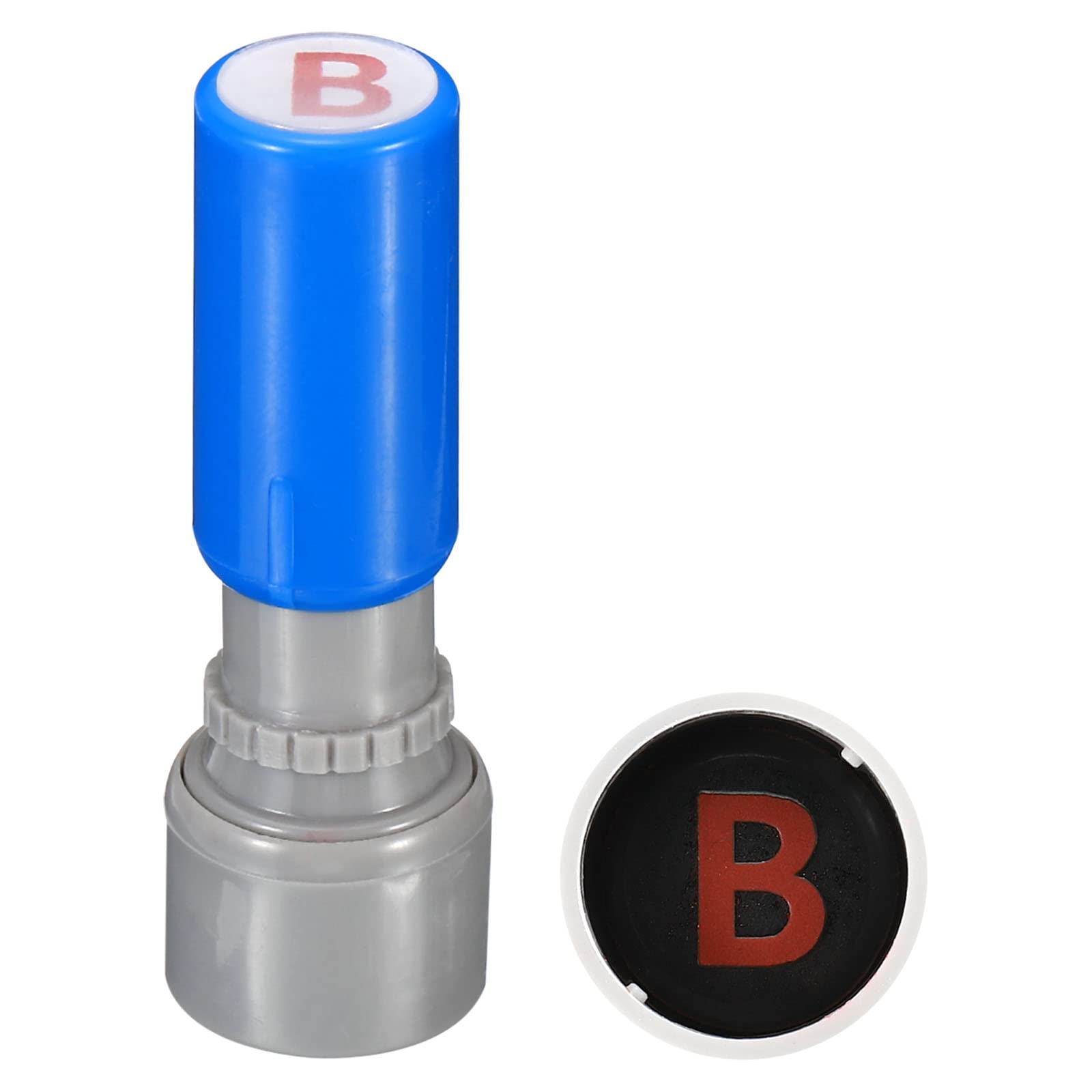 

PATIKIL Letter Stamps Character B Plastic Small Alphabet Stamps Initial Stamps Mini Stamper Set for Classroom Scrapbooking Blue Shell Self-Inking