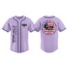 Unisex Baseballtrikot Oberteil für Erwachsene mit 1776-2026 Aufdruck USA Flagge Grafik Knopfleiste Kurze Ärmel Sportshirt für den Unabhängigkeitstag