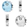 IRIN 8/10 Inch Tambourine Adjustable Tone Hand Held Drum Double Row Jingle Drum Children Music Toys Percussion Instrument