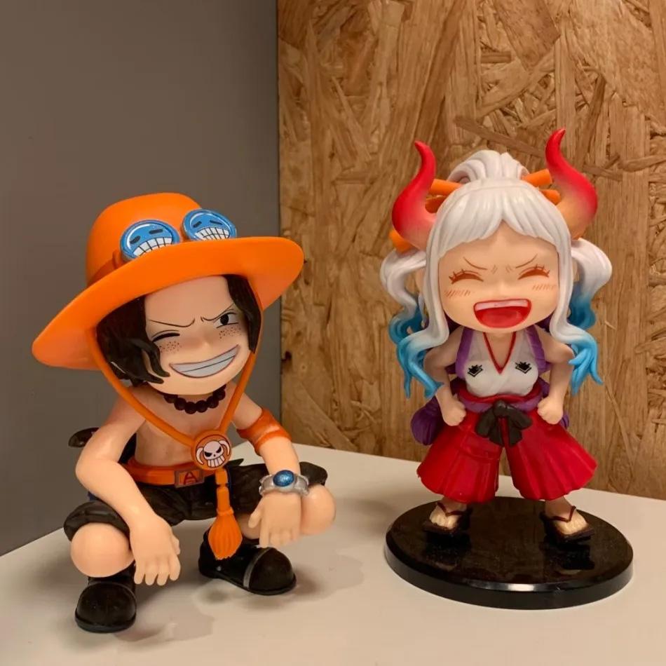 New One Piece Luffy Solon Sanji Ace Yamato Q-version cartoon anime game character figurine children's birthday collection toys