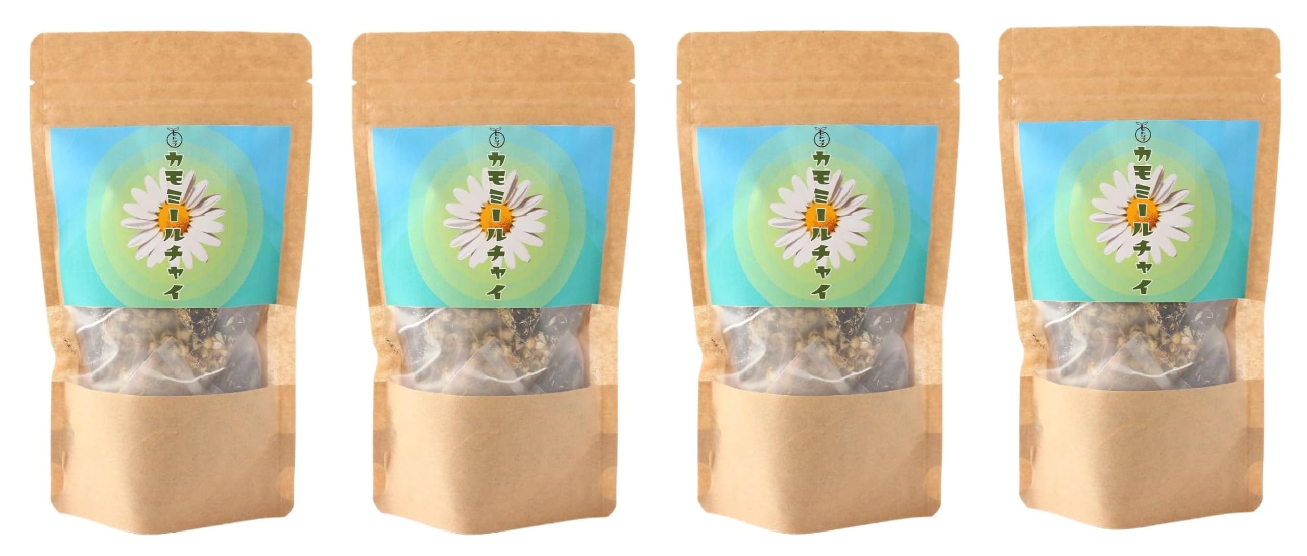 Spice Cafe Hitotsubu Chamomile Chai Tea 40g x 5g x 4 Tea Morning Color Black Tea Bags, (8 packets) Bags,