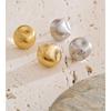 Yhpup 14k Metal Wire Drawing Stainless Steel Square Geometric Lightweight Stud Earrings for Women Fashion Simple Unique Jewelry
