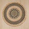Boho Mandala Round Placemats Heat-Resistant Linen-Cotton Table Mats Washable Non-Slip Dining Decor