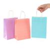 StoBag, Colorful Kraft Paper Gift Bag, Solid Color, for packing Goodies takeaway, birthday, wedding, Eco-Friendly, 12/30pcs
