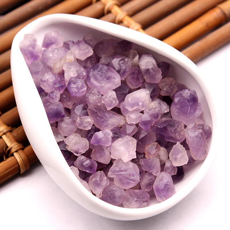Uruguay Natural Amethyst Cluster Raw Stone Specimen DIY Pendant-Amethyst Flower Stem & Bud
