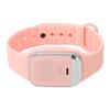 Ultrasonic Repellent Bracelet Portable Rechargeable Electronic Watch for Body Temperature Monitoring Pink
