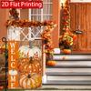 1pc Thanksgiving Pumpkin Welcome Wood Grain Autumn Garden Flag |  Double-Sided Polyester Outdoor Garden Flag for Home, Courtyard, and Lawn Decoration