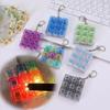 Klarer Klicker Dekompression Fidget Schlüsselanhänger Bunte Tastenkappe Knopf Fingerklicker Spielzeug Jungen Mädchen