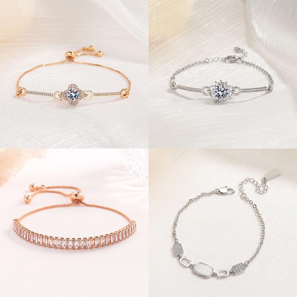 New 925 Sterling Silver Bracelet AAA Zircon High Quality Romance Bracelet Chain For Women Engagement Party Wedding Jewelry Gift