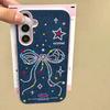 INS Bow Phone Case For Samsung A57 A37 A56 A16 A17 A55 A36 A53 A35 A34 A06 A07 A26 A05S S25 S26 Ultra S24 FE S23 Leather Cover