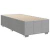 Vidaxl Letto Continentale Con Materasso, Grigio Chiaro, Tessuto, 90X200 Cm