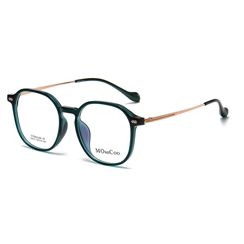 8191 Anti-Blue Glasses Women'S Polygonal Irregular Frame Can Be Equipped With Degree Myopia Glasses