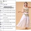 Set Costume da Danza del Ventre Indiana da Donna - Abito Etnico da Esibizione sul Palco con Fascia per la Vita e Gonna