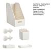 Yousheng Reading Stand Multi-Grid Desktop Organizer with Elevated Base Rounded Corners To Prevent Book Tipping Macaron Colors for Kids Study Desk