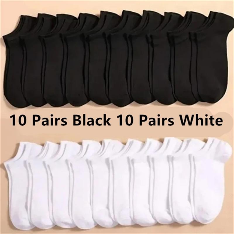 1/10/20/50/100 Pairs Boat Socks For Women Men Invisible Low Cut Silicone Non-slip No-show Ankle Socks Casual Breathable Socks