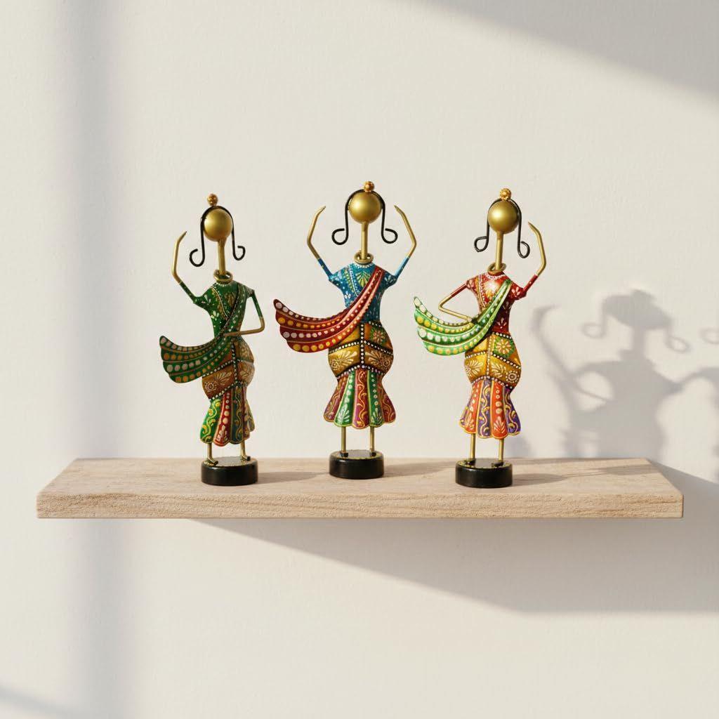 Home Decoration Items for Living Room, Rajasthani Dancing Lady Showpiece, Aesthetic Home Decor