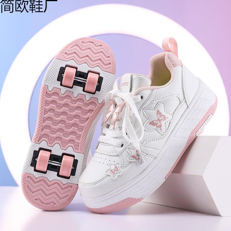 Children's Four-wheeled Runaway Shoes, Boys' Invisible Deformed Roller Skates, Student Girls' Roller Skates