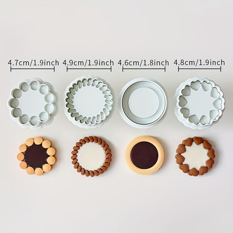 Vintage-Inspired Classic Sandwich Cookie Molds - DIY Valentine'S Day Chocolate,Jam,and Cheese Biscuits with Heart and Floral Designs,Baking Essentials