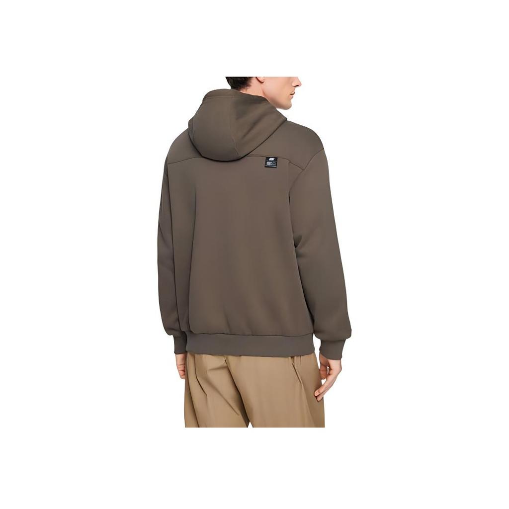 Skechers Hooded Pullover Loose Sweatshirt Men Sweatshirt Mushroom-Brown L324M109-0409
