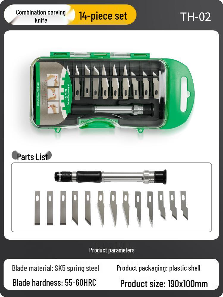 Handmade Carving Knife & Stamp Set for DIY Paper, Fruit, and Vegetable Engraving