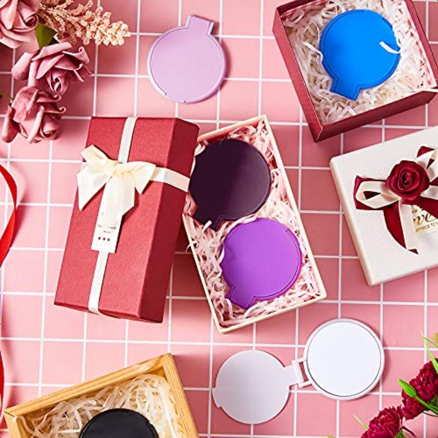 

80 штук Компактные зеркала оптом Маленькое складное круглое зеркало Портативное карманное для макияжа Дорожные подарки для женщин Сувениры для вечеринок Ежедневное использование United States