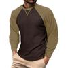 Plus Size Men's Long Sleeve T-shirt European And American Men's Shirt Top