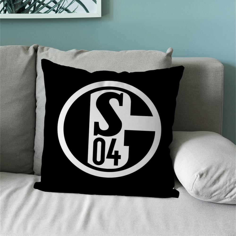 Football Club S-Schalke 04 Pillow Case For Sofa Bedside Table Bedroom Backrest Living Office Cushion Printed Square Multiple