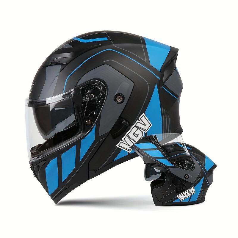 Flip Over Motorcycle Street Riding Helmet for Men and Women, Open Face Helmet, Summer Motorcycle Full Helmet, All Season Univers