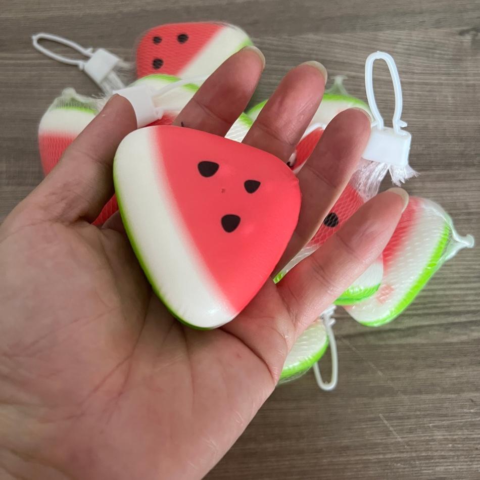 Squishy Watermelon Fidget Toy Anti-Stress Slow Rising Fruit Pinch Squeeze Stress Reliever Funny Pressure Reducer Prop