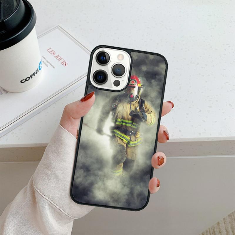 Fire Fighter Hero Phone Case For iPhone 17 Air 16 pro max 15 14 plus 12 13 Shell Cover coque