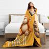 Cute Baby Punch Monkey Team Blanket Cover Fleece Warm Throw Blankets for Bedding Couch Bed Rug