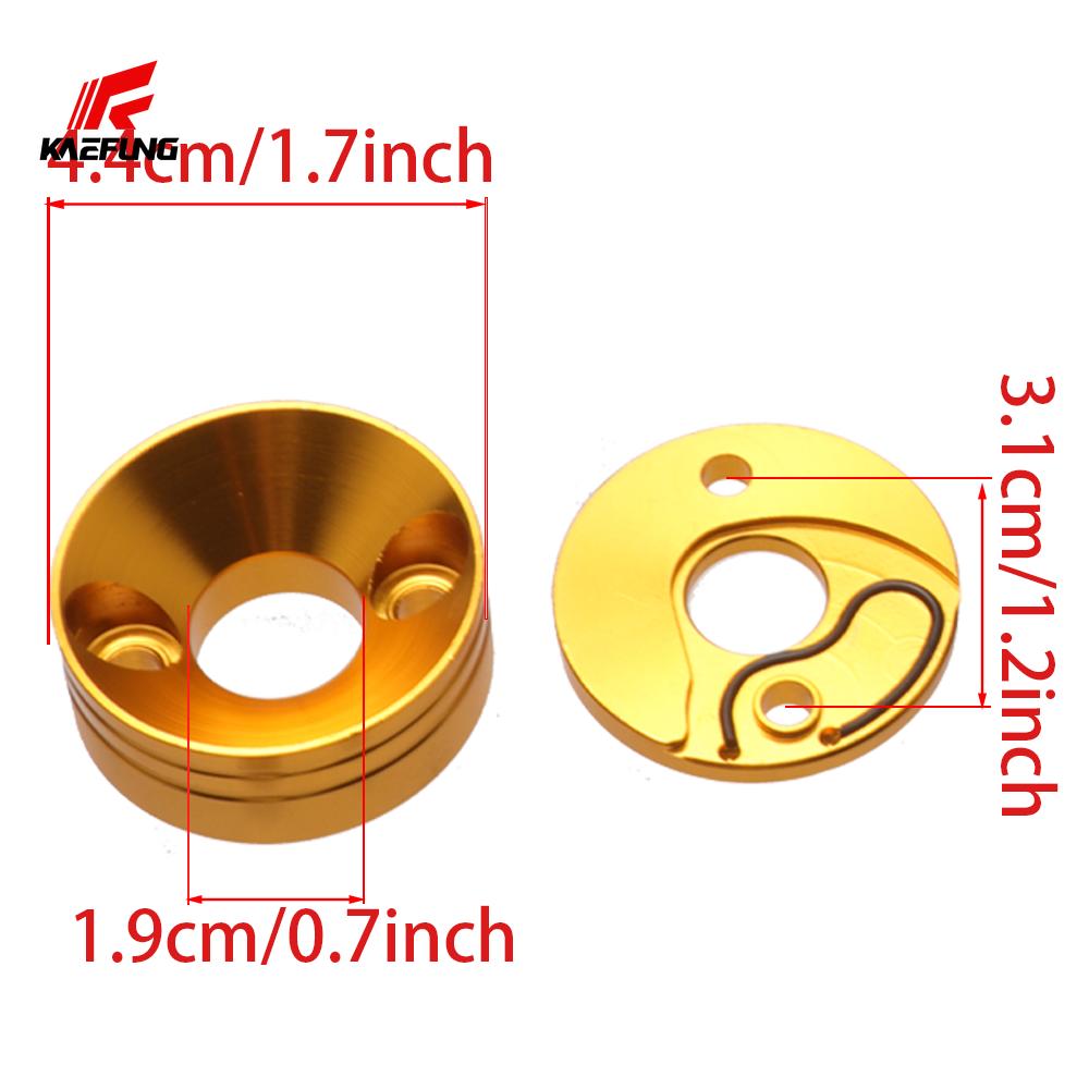 15mm 40-5 Luftfilter-Adapterplatten-Kit Passend für 2-Takt 43cc 47cc 49cc Rasentrimmer, Stand-Up-Scooter, Pitbike-Mini-Bike