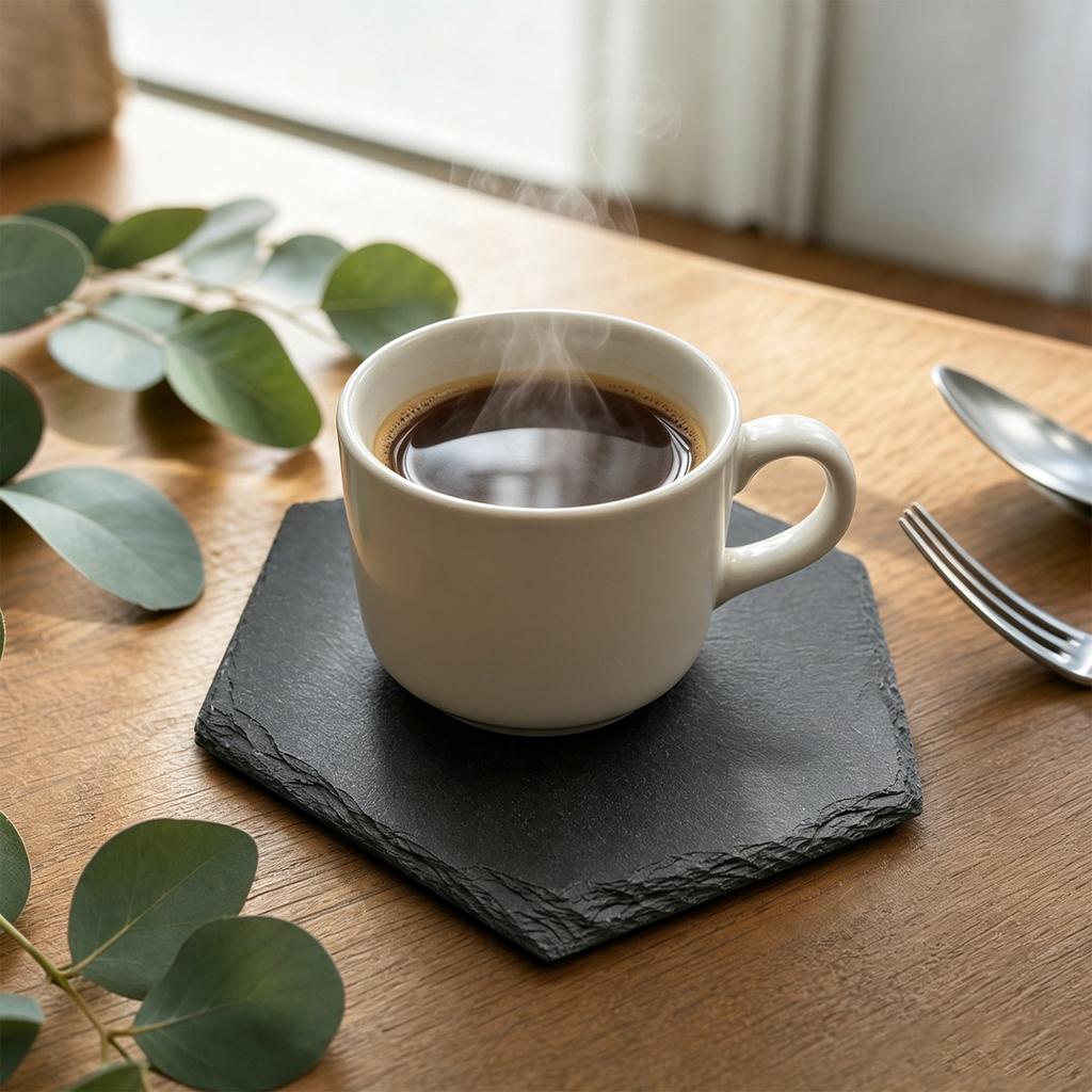 Natural Stone Set, Japanese Round and Square Heat- Trivets