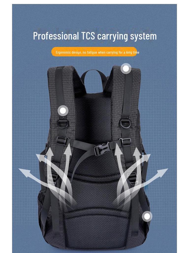 High-Grade Waterproof Nylon Travel Backpack for Business and Outdoor Adventures