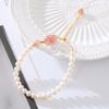Erdbeerkristall-Armband Perlenarmband. Armreifen Damen Mode Schmuck Zubehör Geschenk