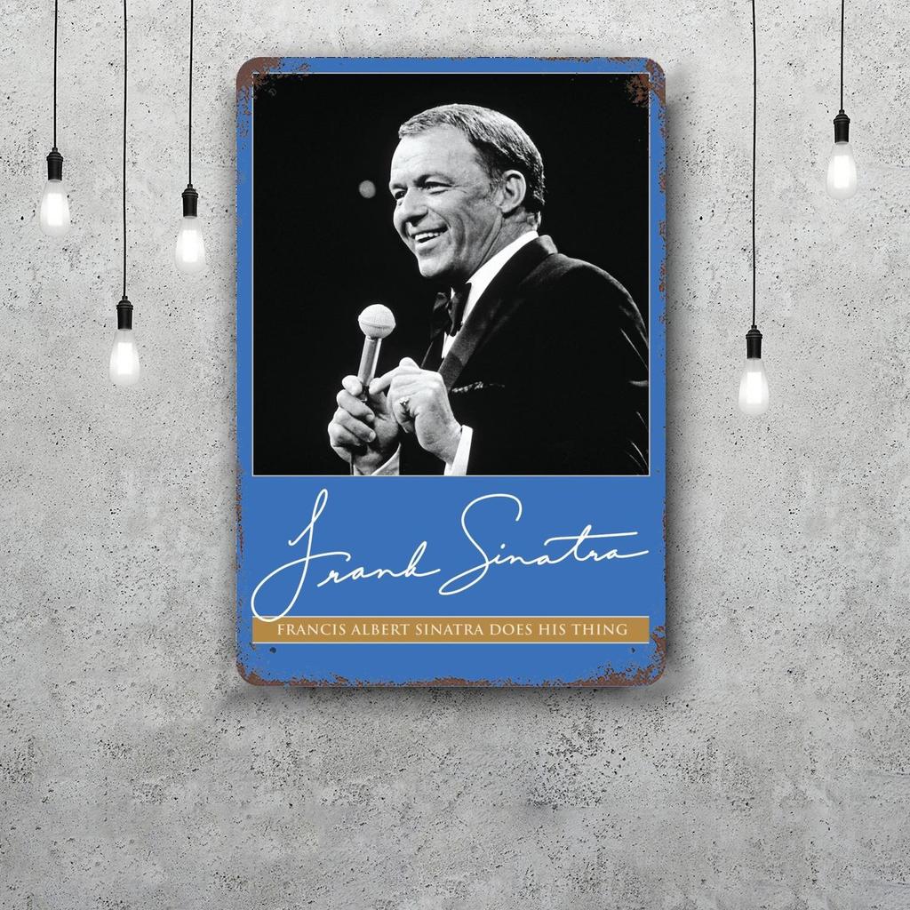 Frank Sinatra Retro Vintage Tin Sign Poster Decorative Plaque Metal Plate Wall Decor