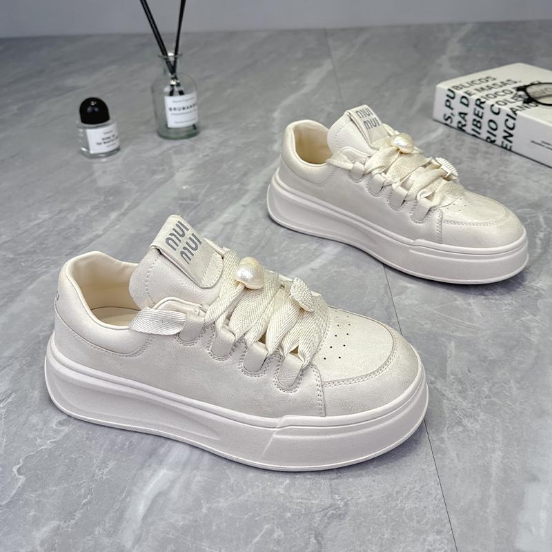 Thick-soled Heightening Casual Shoes, New Isn't Trendy Board Shoes, Muffin Bread Shoes