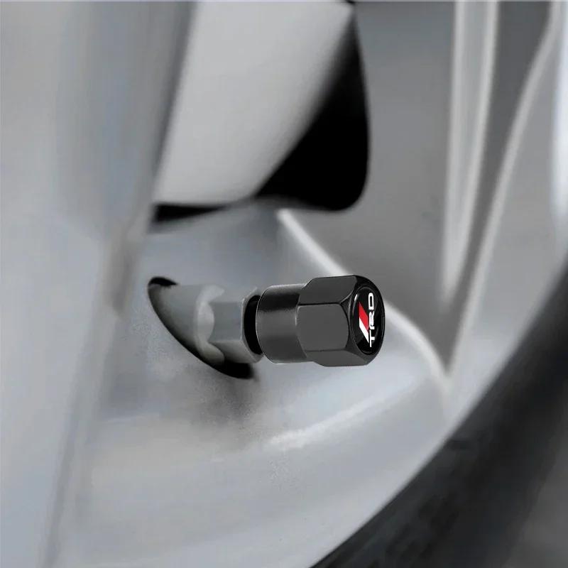 Car Tyre Hexagonal Valve Stem Cover Dust Caps Accessories For Toyota TRD RAV4 Avensis Yaris Levin Crown Vios Sienna Corolla