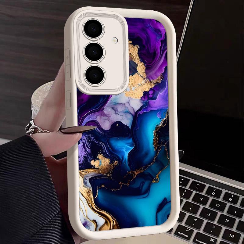 Fashion Marble Pattern S25Ultra Phone Case For Samsung Galaxy S25 S24 S23 Ultra 5G Funda S22 S20 Plus S21 FE S24FE Cases Cover