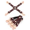 Liebe Seele SM Goods Restraint 4 Piece Set Wine Red Genuine Leather Cosplay Queen Luxury