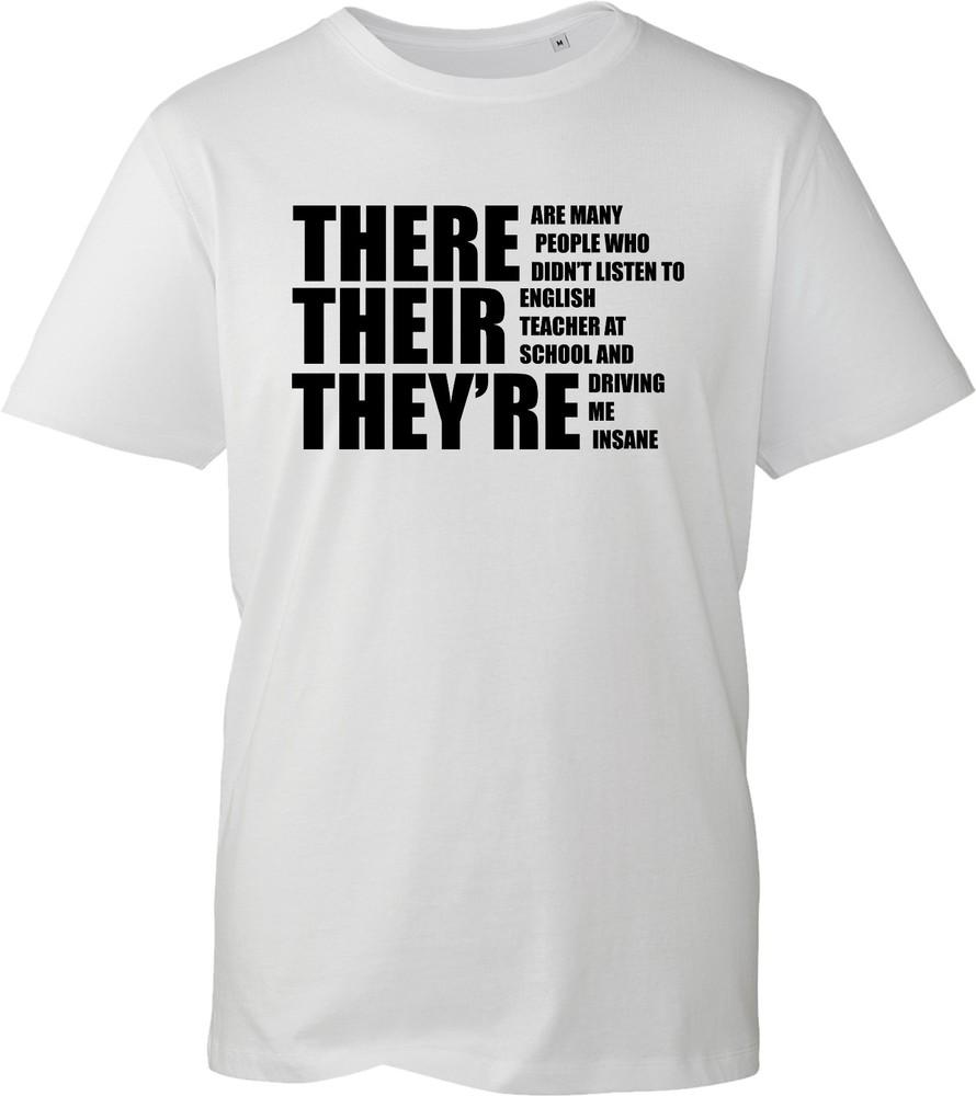 Grammar Police T Shirt Funny English Teacher Gift Unisexs Slogan Tee Top Class 2026