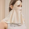 Mulberry Silk Facekini: Full Face & Neck UV and Smoke Protection Mask for Women