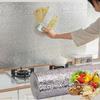 Aluminum Foil Paper Kitchen Oil-Proof Film Stove Waterproof Moisture-Proof Self-Adhesive Wallpaper Countertop Cabinet Renovation Tile Sticker