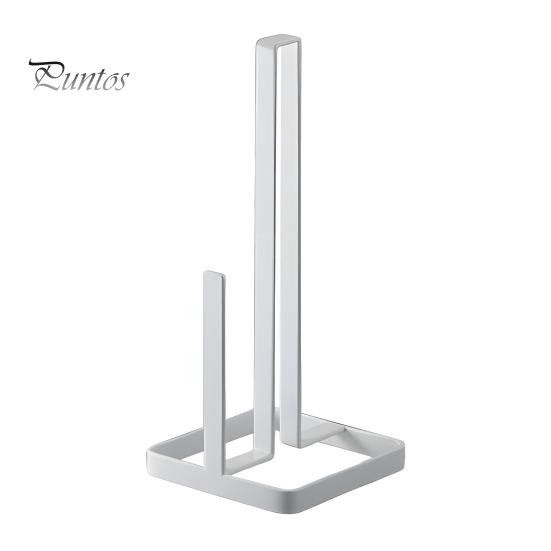 Držák na role papíru s protiskluzovou stabilní základnou, robustní držák na papírové ručníky z nerezové oceli, moderní stojanový dávkovač na pracovní desku