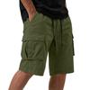 Mens Cargo Shorts Multi Pocket Drawstring Waist Relaxed Fit Workwear Style Casual Cotton Short Pants for Outdoor Activities