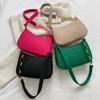 Lady Filz Achselhöhle Design Luxus Tote veröffentlicht Mode Damen Handtasche unter Crescent kleine quadratische Tasche