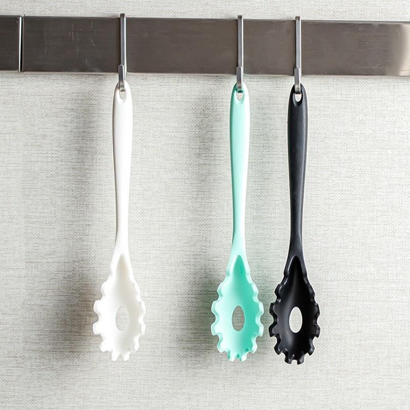 Silikon Pasta Spaghetti Löffel, Pasta Schöpflöffel, Nudel Spaghetti Schöpfkelle, Schlitzlöffel, Hitzebeständiges Geschirr, Küchenhelfer