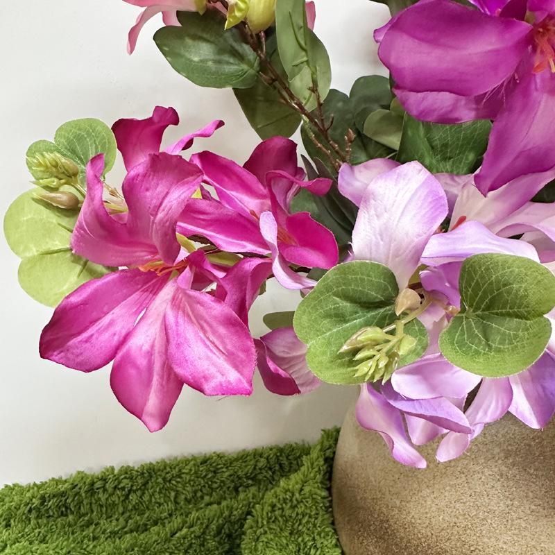 Bauhinia 2-Branch Silk Flower Arrangement for Weddings and Scenery