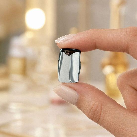1 Pair Chunky Earrings for Women, Silver/Gold Statement Drop Stud Earrings, Geometric Square Jewelry Gift