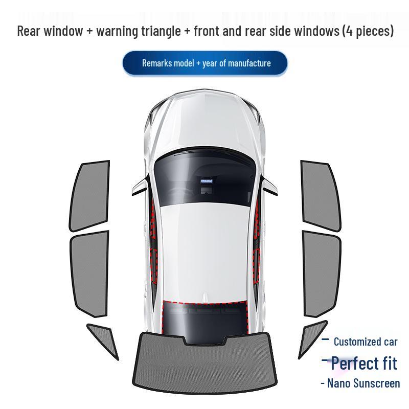 Compatible Sunshades for Chery Exeed ET, Lanyue, Lingyun, Exeed ES, and Yaoguang C-DM Cars